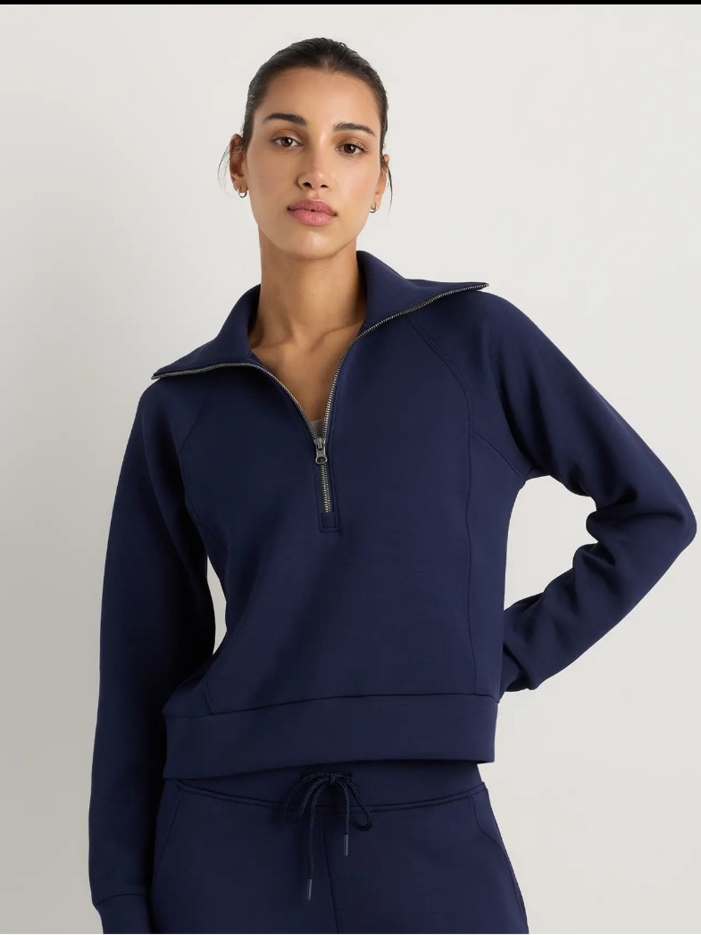 Quince CloudComfort half zip Sweatshirt